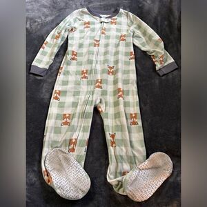 5t carters footed fleece fox pajamas